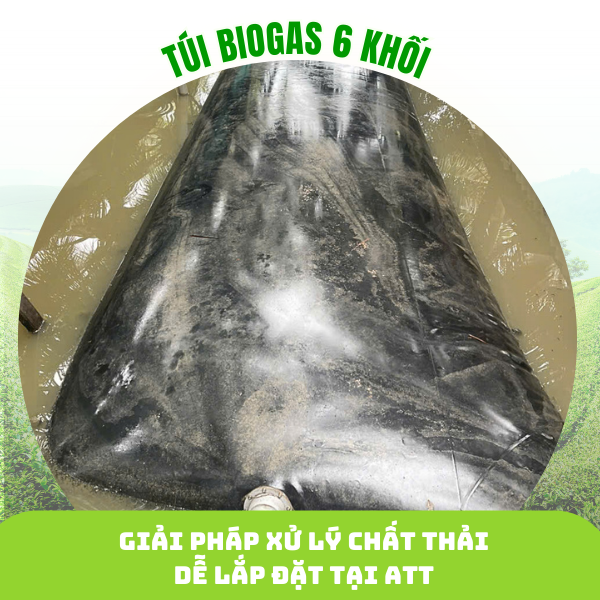 Túi biogas 6 khối HDPE chuyên dụng giá rẻ tại ATT