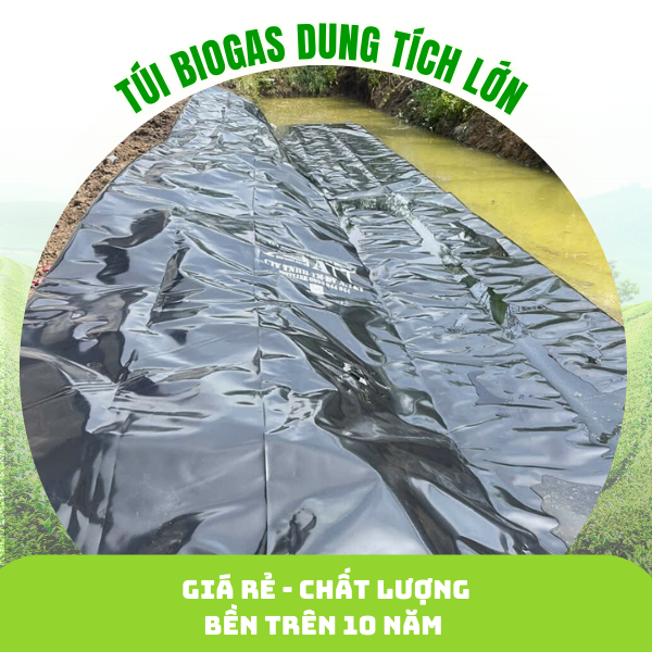 túi biogas dung tích lớn giá rẻ chất lượng bền bỉ trên 10 năm tại ATT