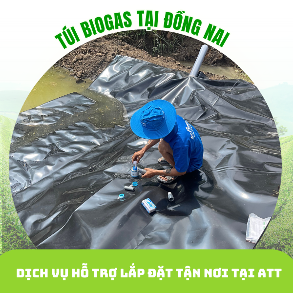 túi biogas tại đồng nai, dịch vụ lắp đặt tận nơi