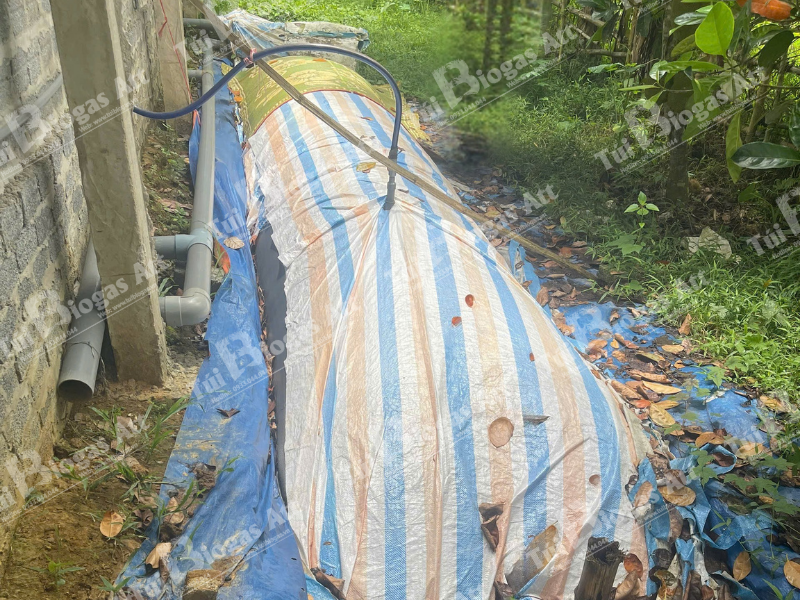 kích thước túi biogas 6 khối tiêu chuẩn
